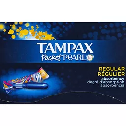 Tampax Pocket Pearl Unscented Regular Tampons, 18 ct - Foods Co.