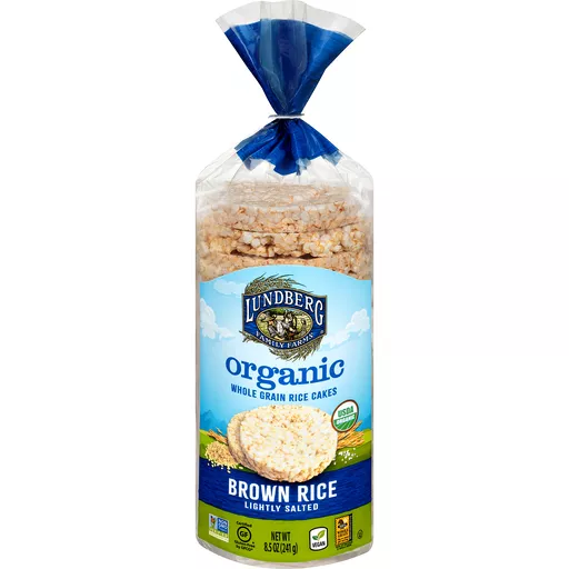 Lundberg Family Farms Rice Cakes Organic Whole Grain Brown Rice Lightly Salted Shop 99 Ranch Market