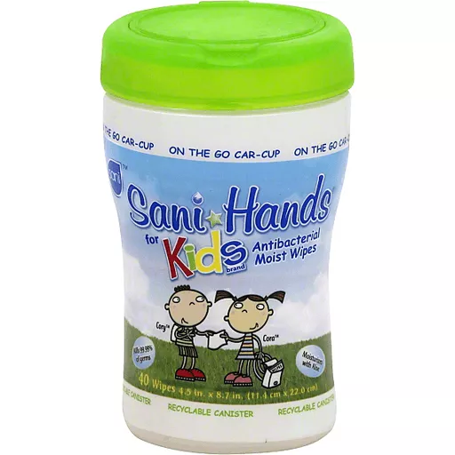 Sani Hands For Kids Moist Wipes Antibacterial Health Personal Care Ingles Markets
