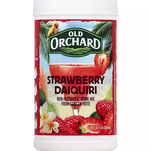 Old Orchard Strawberry Daiquiri Non Alcoholic Drink Mix 12 Fl Oz Cylinder Juices Dicus Supermarket