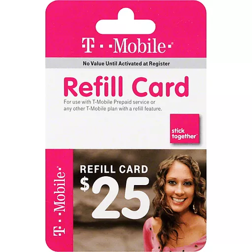 T Mobile Refill Card 25 Gift Cards Chief Markets