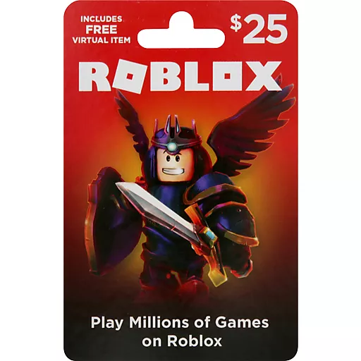 Roblox 25 Gift Cards Phelps Market - roblox card page