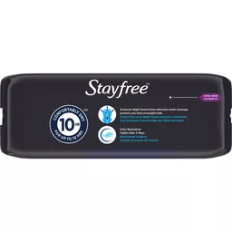 Stayfree Maxi Overnight Pads with Wings For Women, Reliable Protection and  Absorbency of Feminine Periods, 28 Count