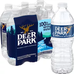DEER PARK Brand 100% Natural Spring Water, 12-ounce plastic bottles (Pack  of 12)