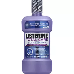 Listerine Total Care Stain Remover Anticavity Mouthwash Fresh Mint Buehler S