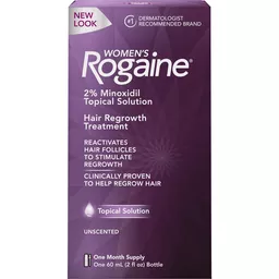 Women's Rogaine 2% Minoxidil Topical Solution for Hair Thinning and Topical Treatment Women's Regrowth, 1-Month Supply | Shop Edwards Cash Saver