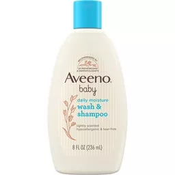 Aveeno Baby Daily Moisture Gentle Body Wash & Shampoo with Oat Extract,  2-in-1 Baby Bath Wash & Hair Shampoo, Tear- & Paraben-Free for Hair 