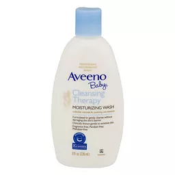 Aveeno Baby Cleansing Therapy Moisturizing Wash, Natural Oatmeal, 8 oz