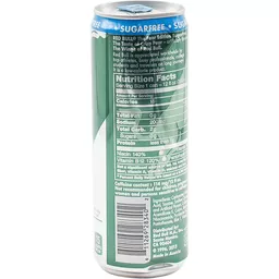 sugar free pear red bull nutrition facts