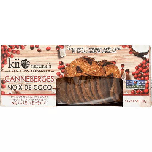 Kii Naturals Crisps Cranberry Coconut Case Of 12 5 3 Oz Shop Foodtown