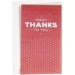 Hallmark Thank You Notes (Black And Ivory Scroll, 50 Cards And