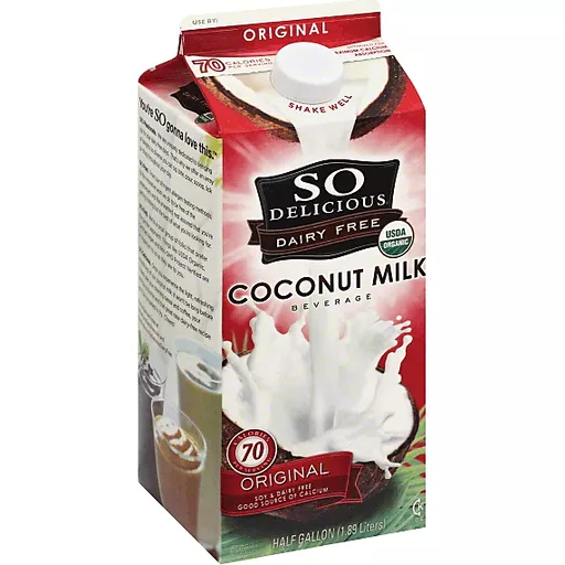 So Delicious Coconut Milk Beverage Organic Original Half Half Selectos