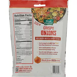 Fresh Gourmet® Lightly Salted Crispy Onions, 3.5 oz - Foods Co.