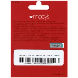macy's gift card balance without scratching
