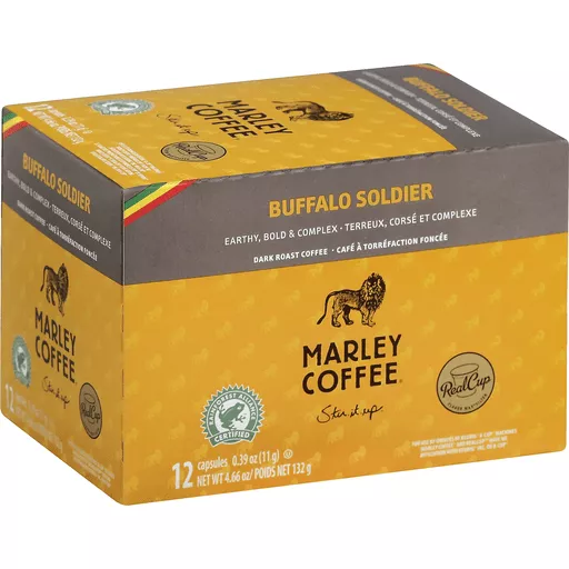 Marley Dark Roast, Buffalo Soldier, Capsules | Single Serve, K-Cups & Pods | The Market St