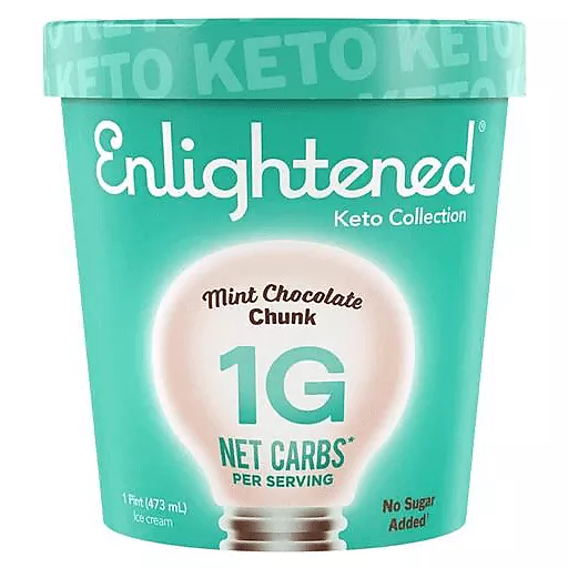 Enlightened Keto Collection Ice Cream Mint Chocolate Chunk Ice Cream Fairplay Foods