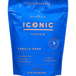 Iconic Protein Powder, Vanilla Bean 1 Lb, Powdered Milk