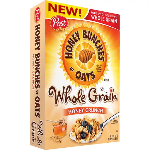 Honey Bunches Of Oats Whole Grain Honey Crunch Cereal Cereal Honeoye Falls Market Place