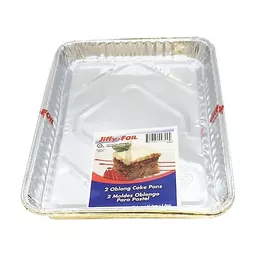 Jiffy Foil Aluminum Cake Pans with Lids, 2-Pack