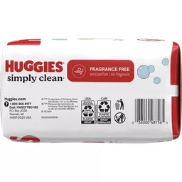 Huggies Simply Clean Baby Wipes Flip-Top Packs, Fragrance Free