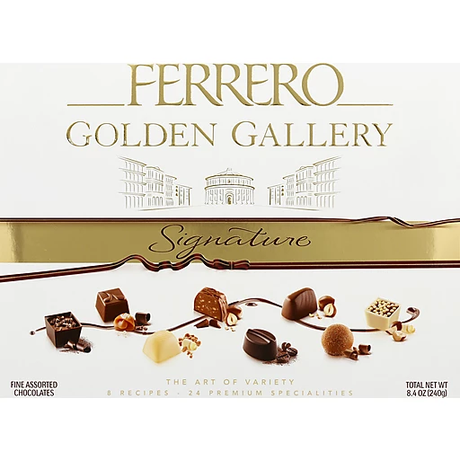 Ferrero Rocher Chocolates, Fine Assorted, Signature 8.4 Oz, Chocolate Candy