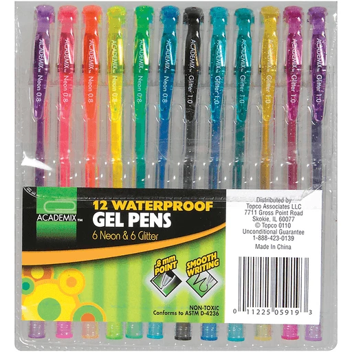 Jot Neon Gel Pens, 6-ct. Packs