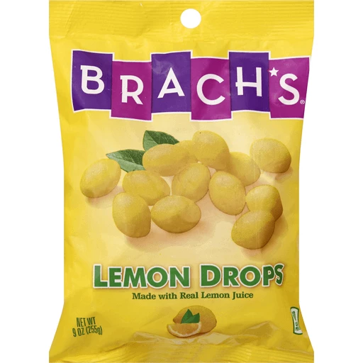 BRACH'S Lemon Drops Candy 9 oz. Bag, Hard Candy