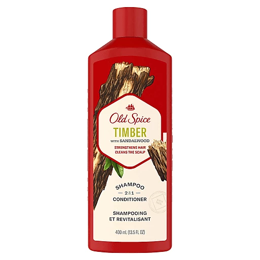 Old Spice Shampoo Conditioner, 2 in 1, Timber with Sandalwood 13.5 fl oz | Shampoo Yoder's Country Market