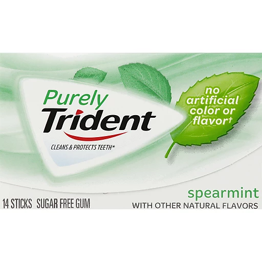 Purely Trident Gum Spearmint Chewing Gum Foodtown