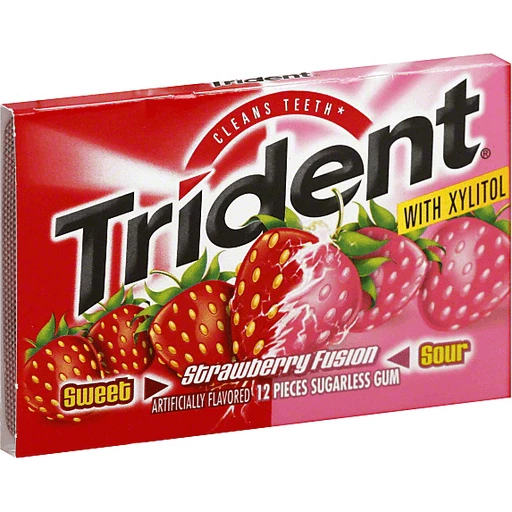 Trident Gum Sugarless Strawberry Fusion Chewing Gum Valli Produce International Fresh Market