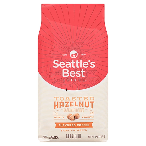 Seattle's Best Coffee Toasted Hazelnut Flavored Medium Roast Ground Coffee,  12-Ounce Bag | Ground | Festival Foods Shopping
