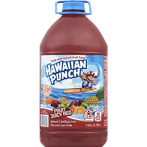 Hawaiian Punch Juice Drink, Fruit Juicy Red 1 Gal