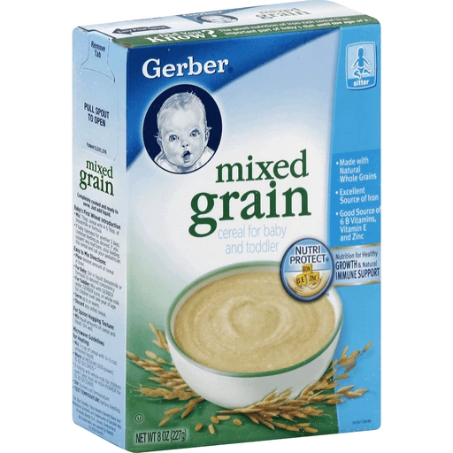 Gerber Cereal for Baby and Toddler, Mixed Grain, Baby Food & Snacks