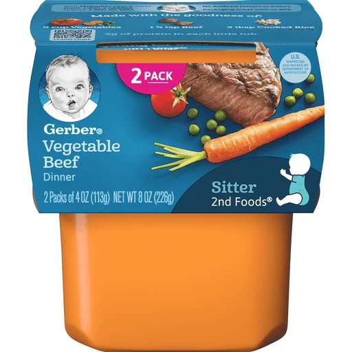 2nd Foods Vegetable Beef Dinner Baby Food