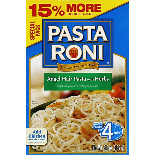 Pasta Roni PASTA RONI ANGEL HAIR/HERBS  OZ | Rice Dishes & Mix | Ingles  Markets