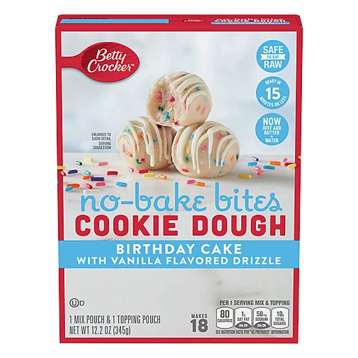 arve Sammenbrud Taiko mave Betty Crocker No Bake Bites Birthday Cake With Vanilla Flavored Drizzle  Cookie Dough 12.2 Oz | Bread, Muffin & Scone Mix | Sedano's Supermarkets