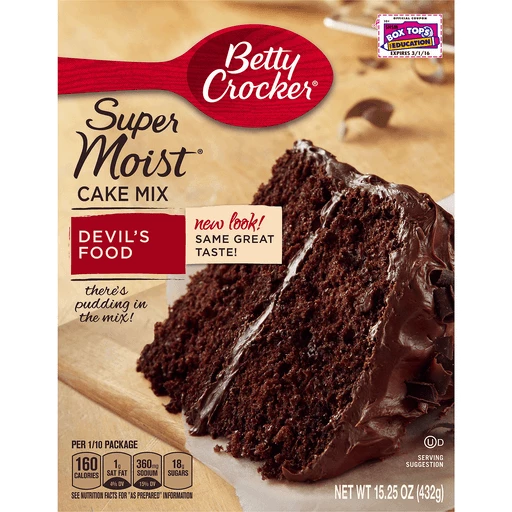 Betty Crocker Cake Mix, Food, Super Moist 15.25 Oz | Cake | D&W Fresh Market