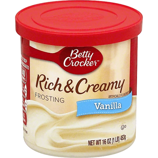 Betty Crocker Rich & Creamy Frosting, Vanilla Frosting, Toppings & Decorations GreenLeaf Market