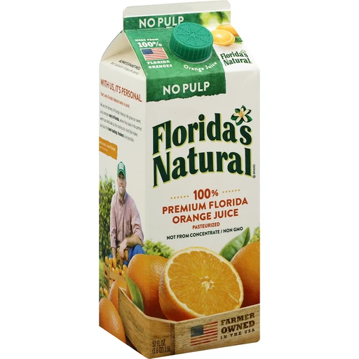 Floridas Natural Orange Juice No Pulp Juice And Drinks Village Market Waterbury