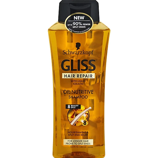 Schwarzkopf Gliss™ Hair Repair™ Oil Nutritive Shampoo 13.6 fl. oz. Squeeze | Pantry | Martins - Emerald