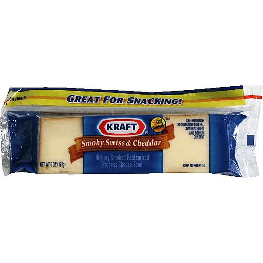 Kraft Cheese Food, Hickory Smoked Pasteurized Process, Smoky Swiss &  Cheddar | Deli | Festival Foods Shopping