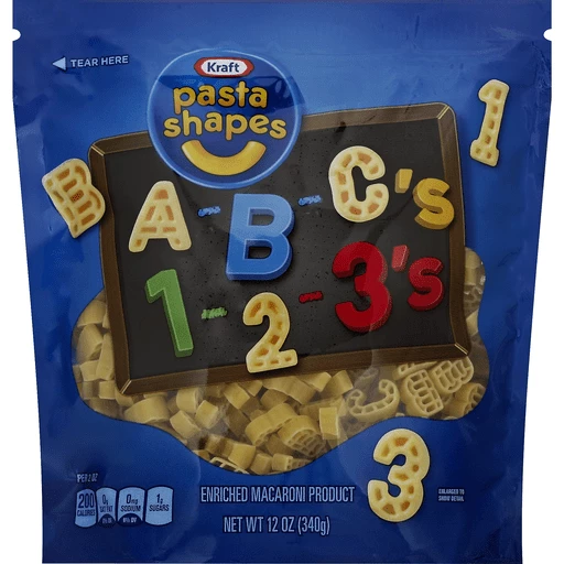 Kraft Pasta Shapes A-B-C's 1-2-3's | Pasta & Noodle Dinner Kits | Needler's  Fresh Market