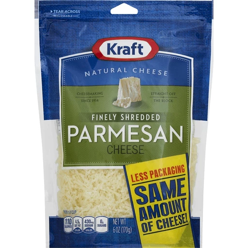 Kraft Grated Parmesan Cheese, 4.5 Pound (Pack of 4)