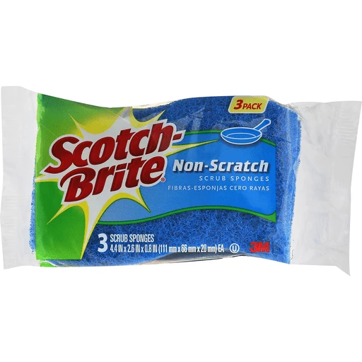 Scotch-Brite Scrub Sponges 3 ea, Shop