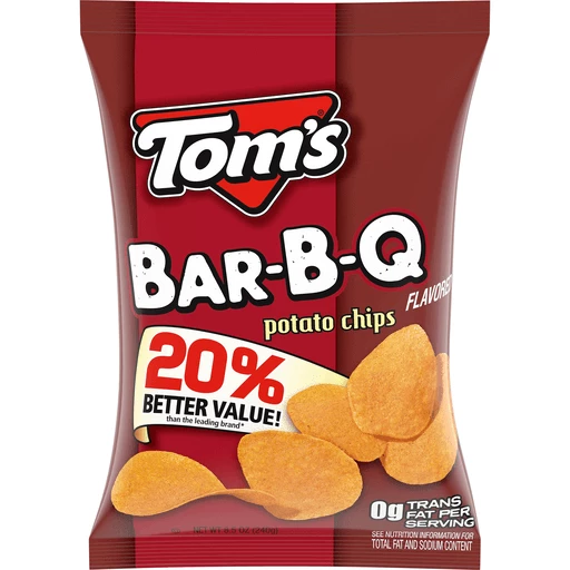 Tom's® Chips, Bar-B-Q Chips, Oz Bag | Potato ValuMarket