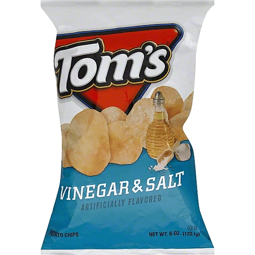 Muskuløs klodset Strædet thong Toms Potato Chips, Vinegar & Salt | Potato | Superlo Foods
