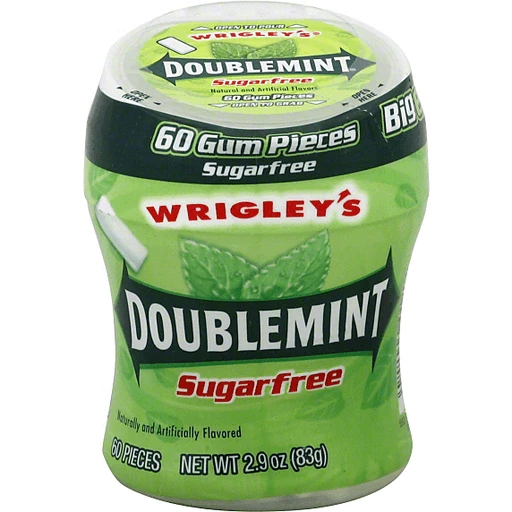Green Mint Chewing Gum Without Sugar; 60 sugared almonds