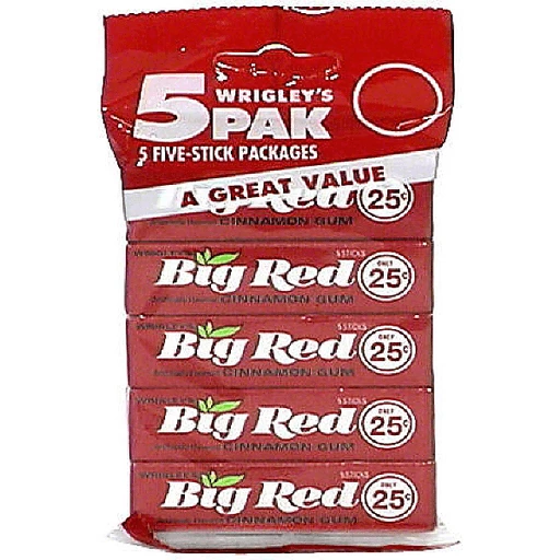 Absolut klippe aften Wrigley's Big Red Gum 5 Pk | Chewing Gum | Quality Foods