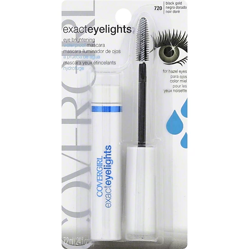 Exact Eyelights COVERGIRL Exact Waterproof Mascara Cd Black Gold For Hazel Eyes 720, 0.24 Oz | Personal Care | Sun Fresh