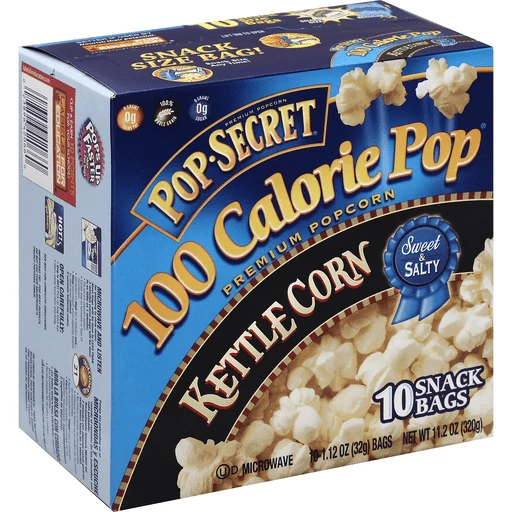 Natuur nemen antiek Pop Secret 100 Calorie Pop Popcorn, Premium, Microwave, Kettle Corn |  Cheese & Puffed Snacks | Festival Foods Shopping